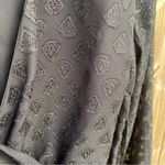 Lulus  Black Sheer Long Sleeve Short Romper Surplice neckline small Photo 4