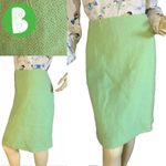RICKIE FREEMAN FOR TERI JON LIME GREEN WOOL BLEND PENCIL SKIRT (12) Photo 1