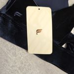 Fabletics NWT Oasis Twist-Front Velour Sports Bra - Navy Blue - Medium (8) Photo 4