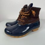 Sperry Waterproof Rubber Boot Leather Upper Size 6.5 Photo 2