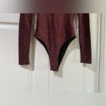 Bardot NWT  Glittery Dark Red Bodysuit Size XS US Size 2 Photo 1