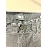 Paige  Mayslie Mid-Rise Denim Ankle Zip Jogger Jeans Gray Women's Size 27 Photo 3