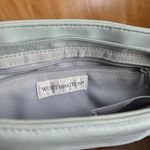 Worthington vintage y2k light baby blue genuine leather baguette bag purse Photo 3