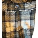 Pendleton Vintage  Tartan Pure Virgin Wool Green Plaid Pleated Skirt Size 14 Photo 3