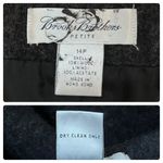 Brooks Brothers NWOT Charcoal Gray Wool Pencil Straight Skirt Petite Size 14 Photo 8