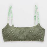 Aerie NWT Eyelet Straight Scoop Bikini Top Photo 0