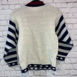 Vintage Red White Blue Teddy Bear Sweater Size M Photo 1