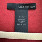 Calvin Klein Jeans Calvin Klein | Burnt Red Orange Leopard Print Speckled Blouse Size Small S Photo 3