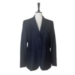 Lands' End Lands’ End Blazer 2 Button Closure Notch Lapel Wool Blend Blue Women’s Size 12 Photo 11