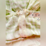 HYFVE Women’s Green Gingham Summer Romper Photo 2