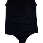 Dynamic  Bodysuit One Shoulder Black Ribbed One Size Photo 0