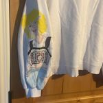 ZARA  Blogger Fave Ecru Multi Girls Print Sweatshirt $59.90 EUC S Rare HTF Photo 7