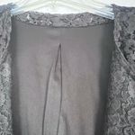 Mossimo Women’s Black Lace Bomber Moto Bikercore Jacket Grunge Whimsigoth Witchy Size L Photo 4