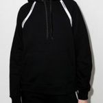 Burberry NWT -  Poulter Tape Logo Black Hoodie Size S Photo 0
