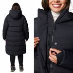 Columbia  $280 Boundless Days Long Down Coat 1X Jacket 550 Quilted Winter Snow Photo 2