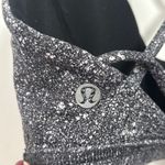 Lululemon  Energy Bra Black Speckle Print Strappy Back Women Size 6 Photo 3