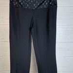 Lululemon Gather & Crow Crop II Shine Dot Black Lace Play Dark Slate Size 4 Photo 4