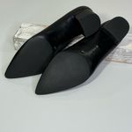 ALFANI Women's "Cashh" Pointed Toe Leather Block Heel Pumps Black Photo 4