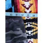 Maurice's Black/Gray Camo Band Waist Crop Leggings Size Small Pockets Photo 5