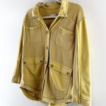 Pilcro Anthropologie Long Sleeve Button Up Shirt Jacket Yellow XS Photo 6