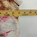 Cynthia Rowley Linen Top M Pink Brown Tie Dye Boho Artsy Resort Coastal Chic Photo 3