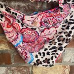 Colorful Pink Paisley and Leopard String Bikini Set Size 10 Photo 4