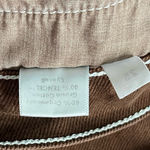 Reformation  • Cowboy Straight Chocolate Wash Jeans with White Stitching Photo 6