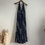 Free People Glitter & Gold Midi Sequined Halter Dress Size L Open Back Photo 1