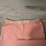 Jones Studio  Size 14 Pink White Stripe Seersucker Cotton Stretch Cropped Pants Photo 9