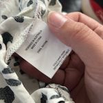 Petal and Pup  White Dress Adette Midi Dress Animal Print One Shoulder Size 6 Photo 8