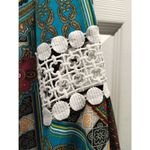 Win Win Women's Size L-XL Boho Multicolor Crochet Pinwheel Sleeve Tunic Top Photo 3