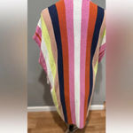 Anthropologie By  Striped Kimono Rainbow Knit Cardigan ONE SIZE Photo 3