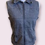 Kate Hill  | Women’s | Grey Vest with Flannel Look Inside | Size: Medium Photo 0