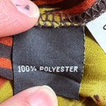 DIMRI Black /Orange Copper Stripes W Green. Batwing/Cap Sleeves Blouse Sz M Size M Photo 7