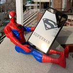 iPhone 8 iPhone 7 Cute Superman Drop Protection Mirror Case Black Photo 1