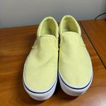 Vans  Asher Platform Slip On Sneaker Shoe Yellow Canvas Butter Pastel Skater W9.5 Photo 1