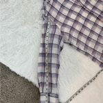 Frank & Eileen  Classic Linen Shirt in Plaid White/Blue Size S Photo 8