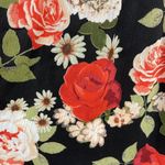Disney Beauty And The Beast Black Red Rose Floral Sleeveless Maxi Dress Size S Photo 5
