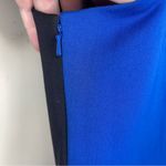 NWOT JAY GODFREY Blue & Black Colorblocked Sheath Dress, Size 4 Photo 3