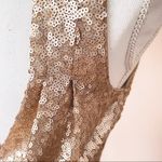 Lulus Slink and Wink Rose Gold Sequin Maxi Sleeveless Dress Pink Size XS Photo 7