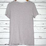 Rachel Zoe Mauve Pink & White Striped Twist Knot T-Shirt Top Size Medium Photo 6