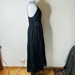 Black Lace and Eyelet Maxi Tank Dress Size M Photo 3