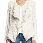 IRO  Jeans Ecru Bellay Fringe Vest 36/S Photo 0