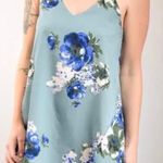 Free People Intimately Floral Blue Cascade Slip Dress Photo 0