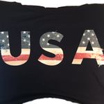 12PM by Mon Ami -Navy Tee w/USA Distressed Patches Photo 2