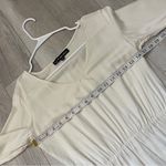 For Love & Lemons  Dress long sleeve v neck fringe mini womens Cream (small) Photo 2