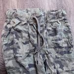 American Eagle  Camo Drawstring Cargo Pants Jogger Small Green Lightweight Photo 2