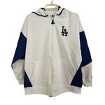Starter Los Angeles Dodgers  Women's Scrimmage Full-Zip Hoodie - White Photo 0