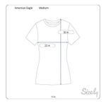 American Eagle  Womens Grey Plaid Long Sleeve Hooded Button Up‎ Shirt Medium Photo 7