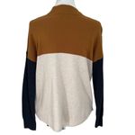 Madewell  Ashbury Colorblock Sweater Women’s Small Mock Neck Wool Blend Pullover Photo 5